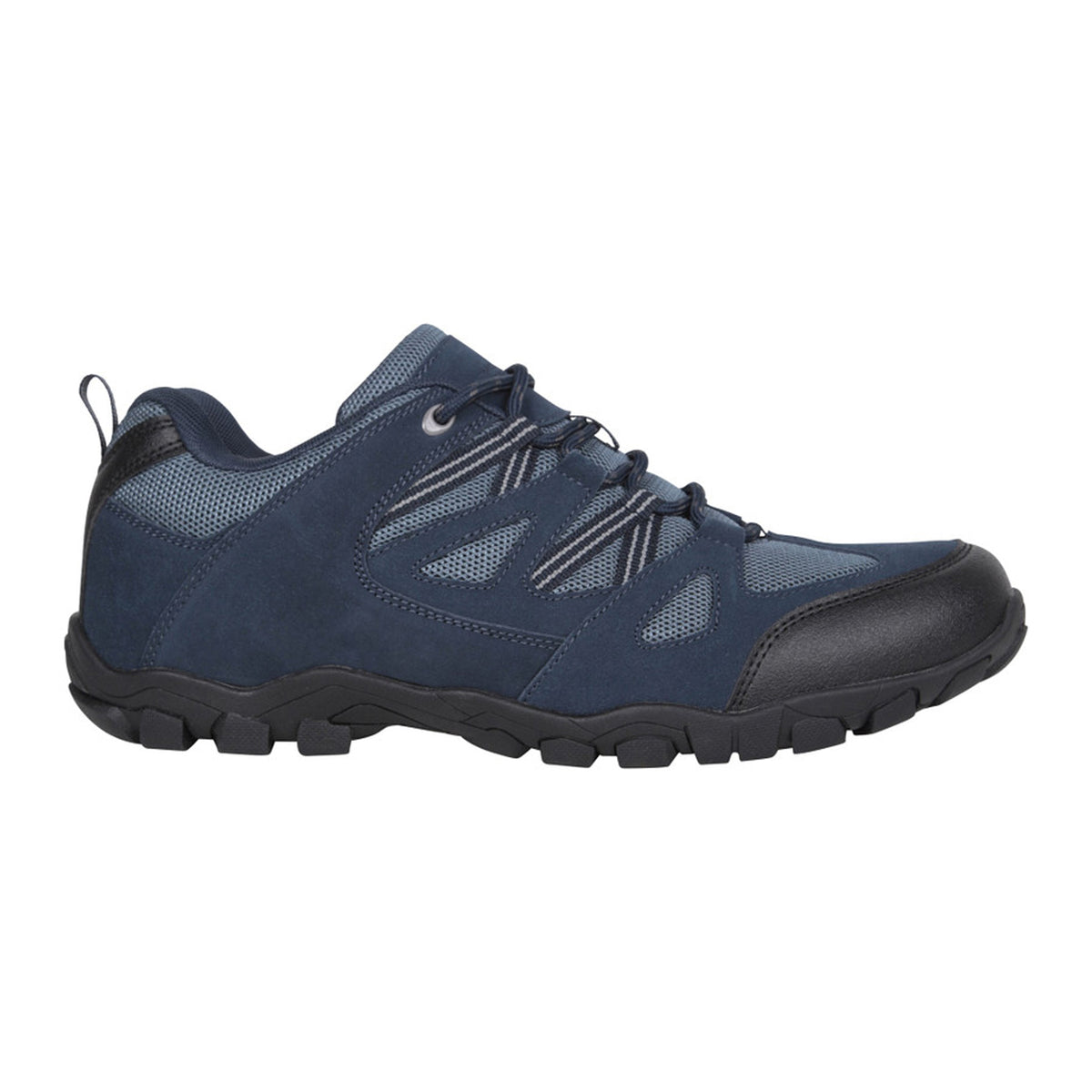 Dark Blue - Side - Mountain Warehouse Mens Outdoor III Suede Walking Shoes