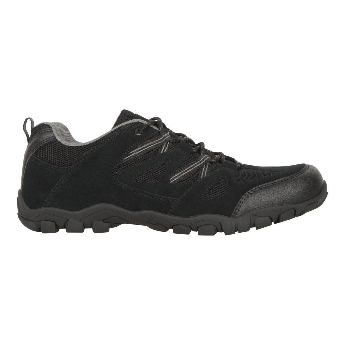 Black - Lifestyle - Mountain Warehouse Mens Outdoor III Suede Walking Shoes