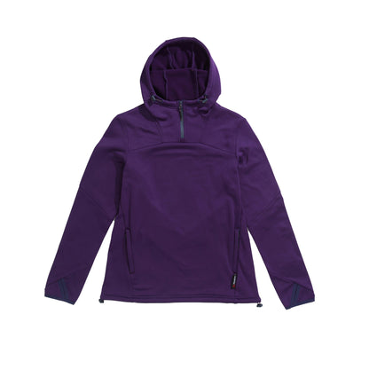 Purple - Back - Mountain Warehouse Womens-Ladies Ultra Descent Fleece Hoodie