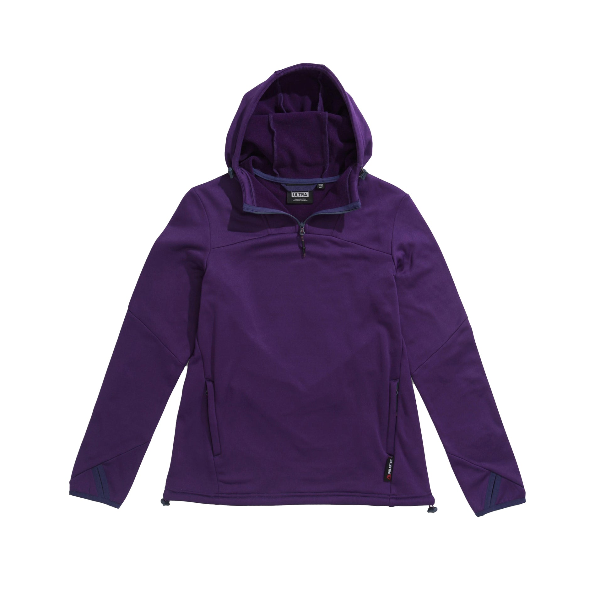 Purple - Side - Mountain Warehouse Womens-Ladies Ultra Descent Fleece Hoodie