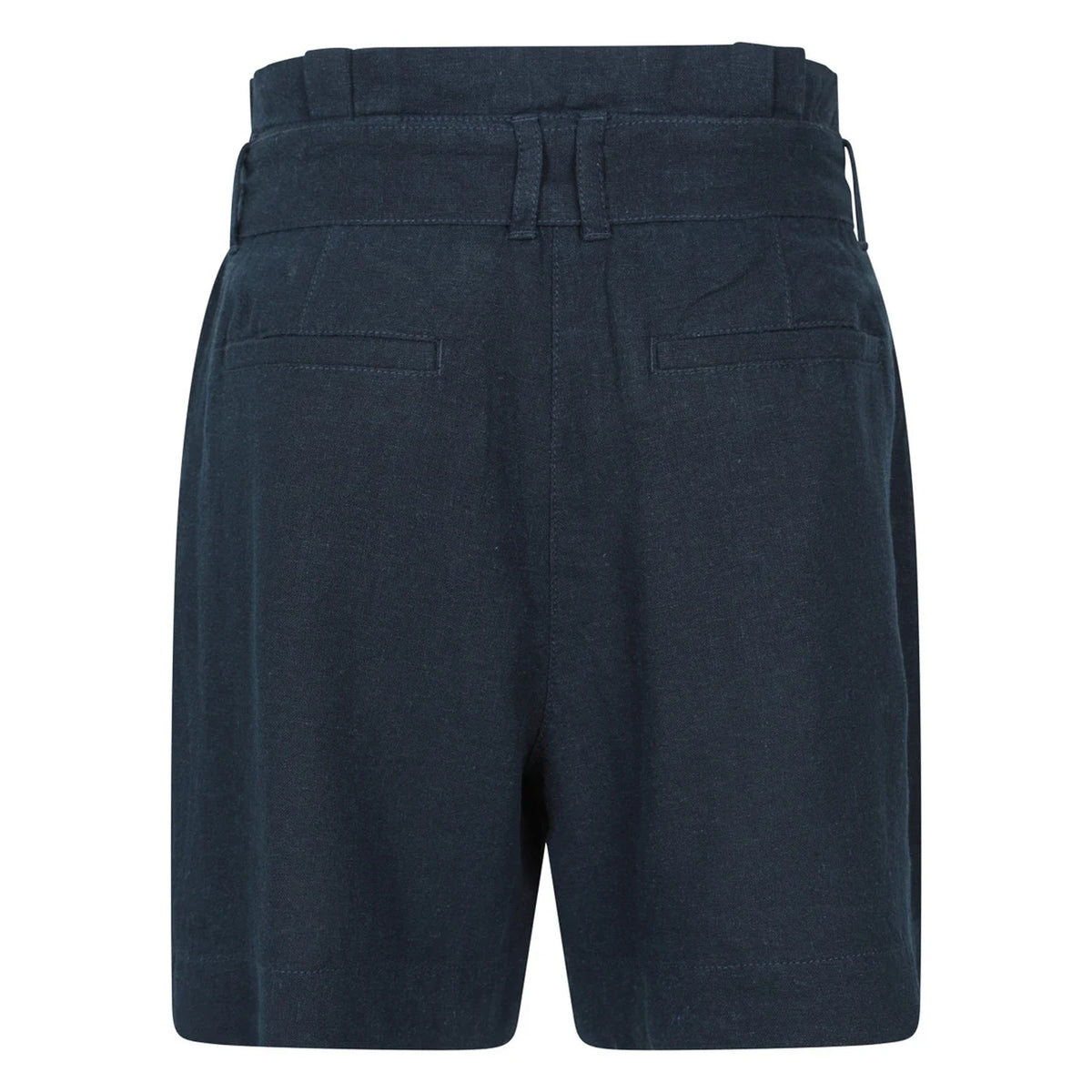 Navy - Back - Mountain Warehouse Womens-Ladies Oatley Linen Blend Shorts