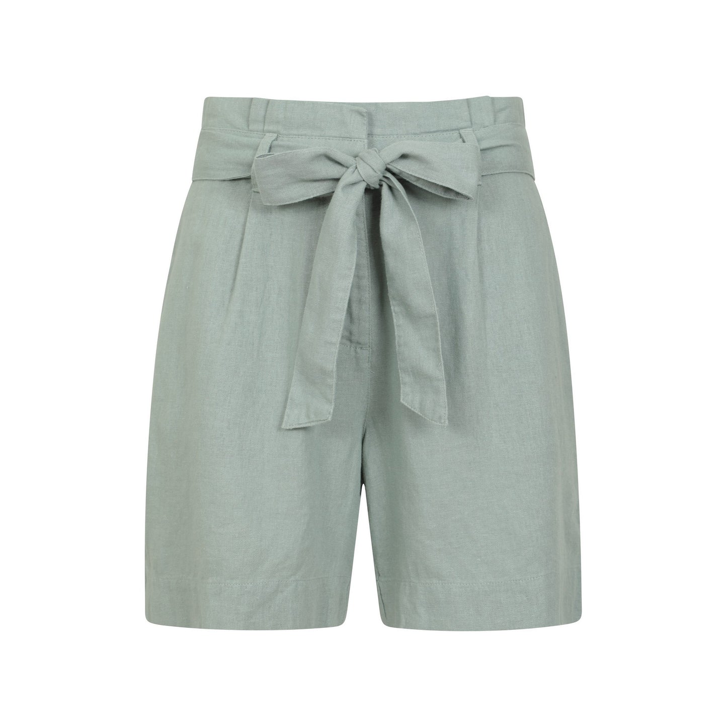 Khaki Green - Front - Mountain Warehouse Womens-Ladies Oatley Linen Blend Shorts