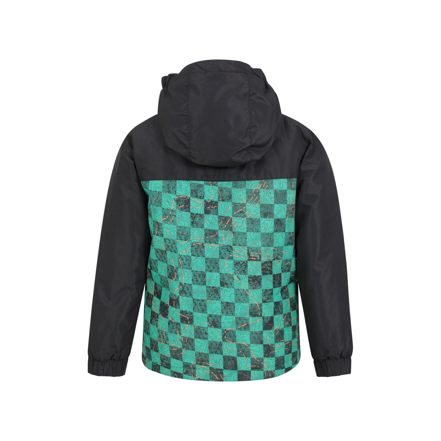 Khaki Green - Back - Mountain Warehouse Childrens-Kids Mogal II Printed Ski Jacket