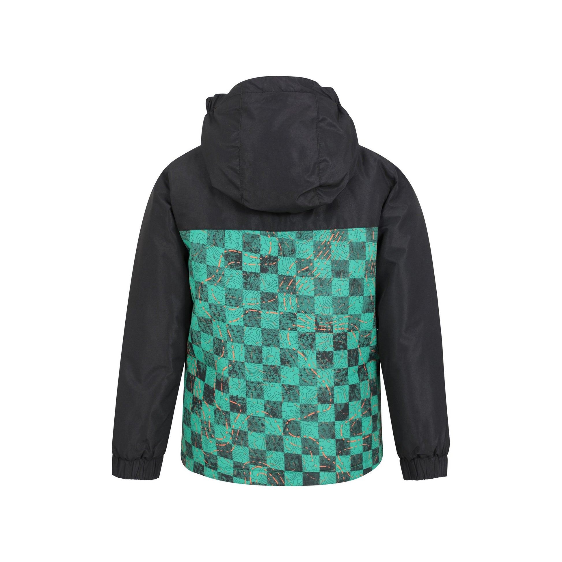 Khaki Green - Back - Mountain Warehouse Childrens-Kids Mogal II Printed Ski Jacket