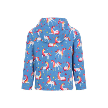 Corn Blue - Back - Mountain Warehouse Childrens-Kids Endeavour II Unicorn Hoodie