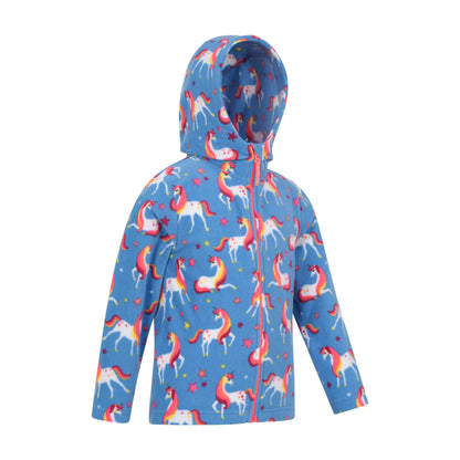 Corn Blue - Lifestyle - Mountain Warehouse Childrens-Kids Endeavour II Unicorn Hoodie