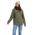 Green - Side - Animal Womens-Ladies Maya Organic Hoodie