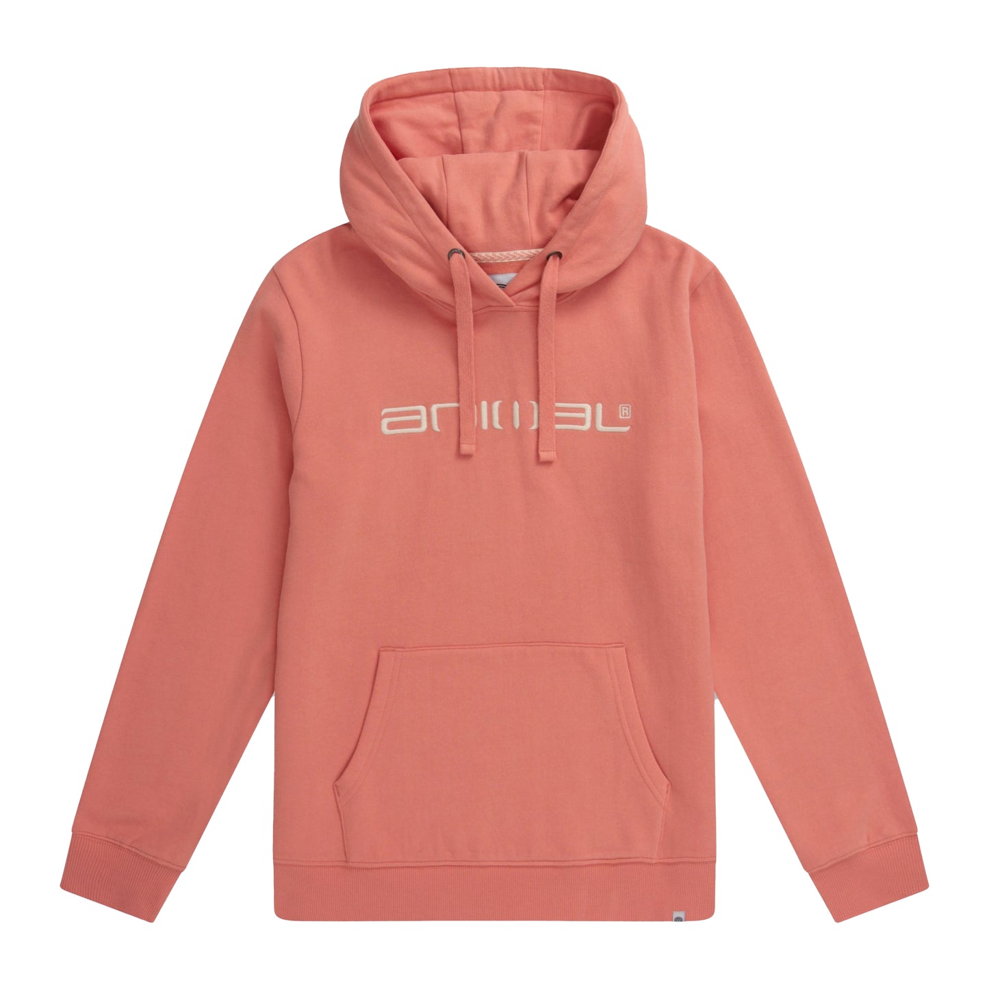 Coral - Front - Animal Womens-Ladies Maya Organic Hoodie