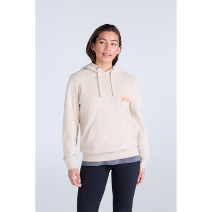 Cream - Front - Animal Womens-Ladies Maya Organic Hoodie