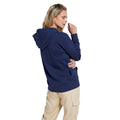 Navy - Back - Animal Womens-Ladies Maya Organic Hoodie