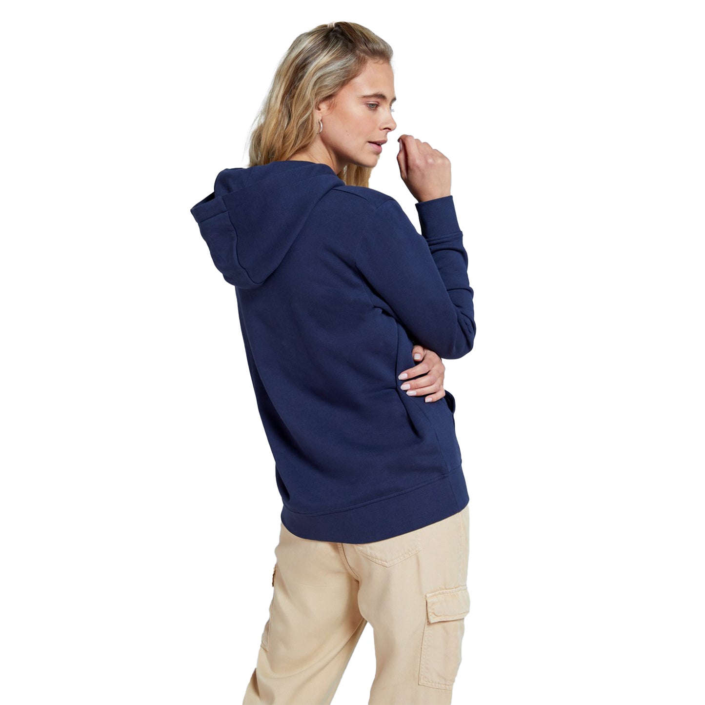 Navy - Back - Animal Womens-Ladies Maya Organic Hoodie