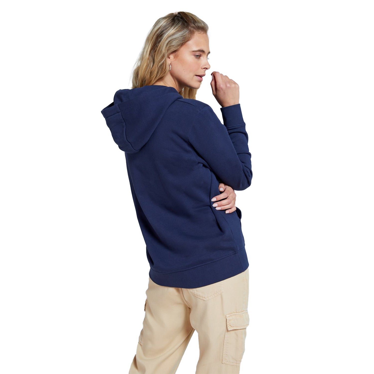 Navy - Back - Animal Womens-Ladies Maya Organic Hoodie