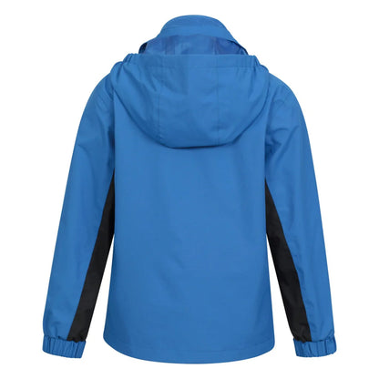 Bright Blue - Back - Mountain Warehouse Childrens-Kids Cannonball 3 in 1 Waterproof Jacket