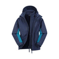 Navy - Front - Mountain Warehouse Childrens-Kids Cannonball 3 in 1 Waterproof Jacket