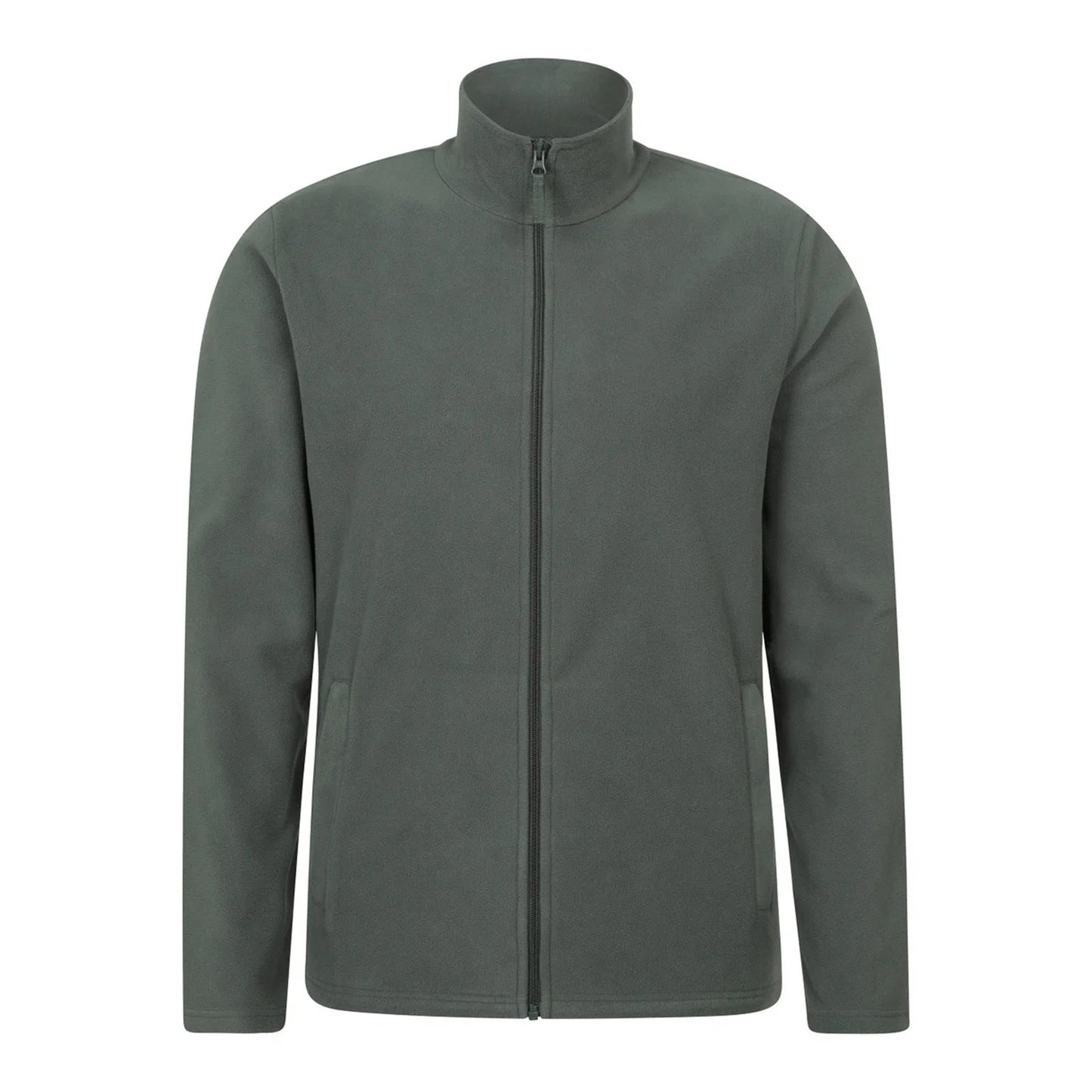 Khaki Green - Front - Mountain Warehouse Mens Camber Fleece Jacket