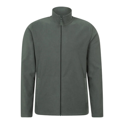 Khaki Green - Front - Mountain Warehouse Mens Camber Fleece Jacket