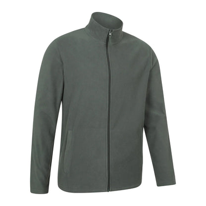 Khaki Green - Side - Mountain Warehouse Mens Camber Fleece Jacket
