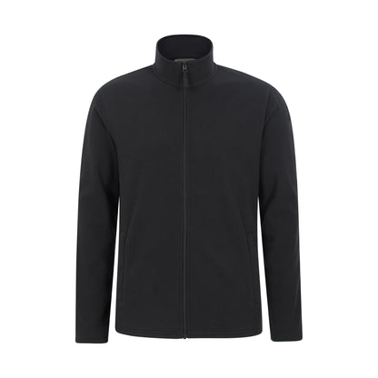 Black - Front - Mountain Warehouse Mens Camber Fleece Jacket