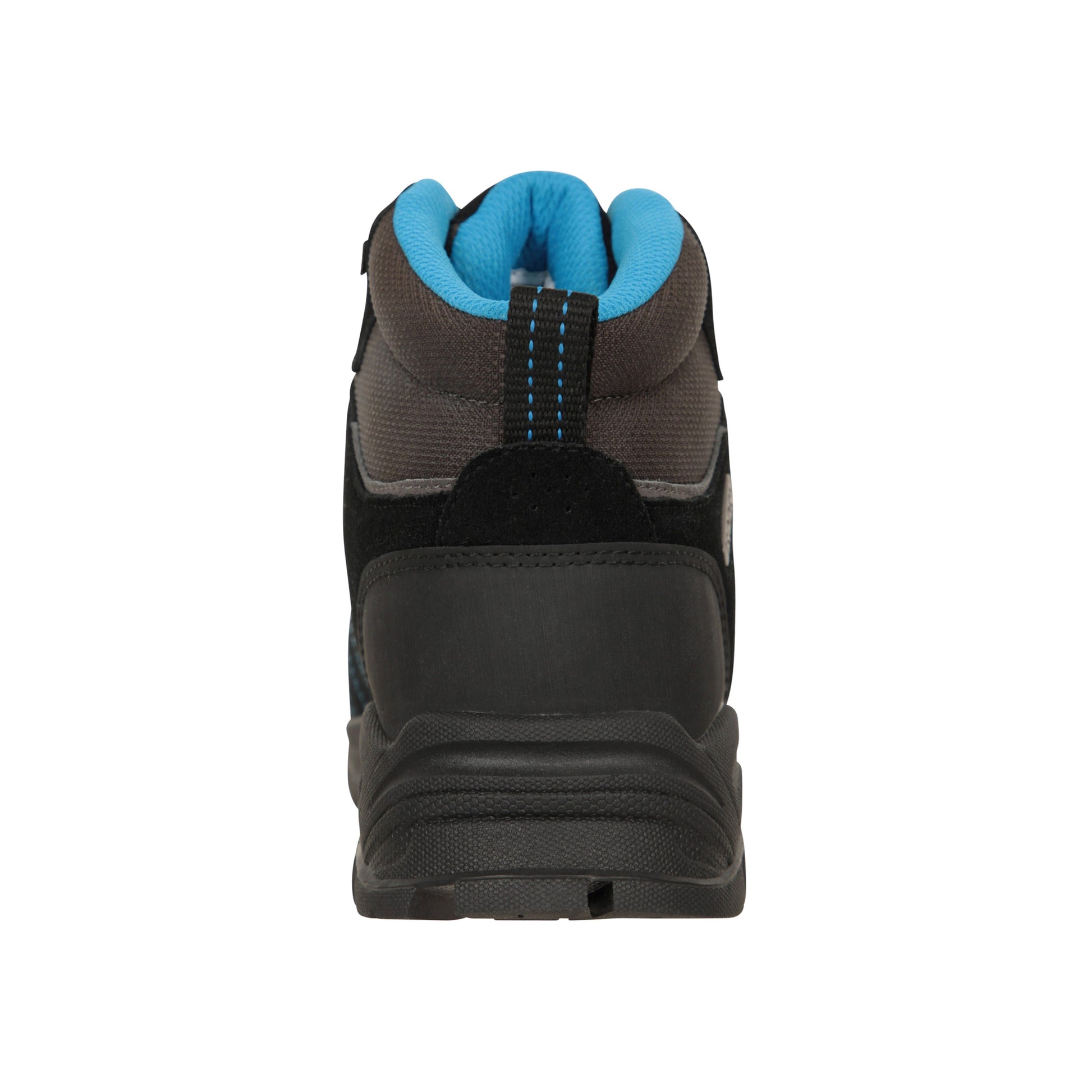 Blue - Back - Mountain Warehouse Childrens-Kids Edinburgh Suede IsoGrip Waterproof Hiking Boots