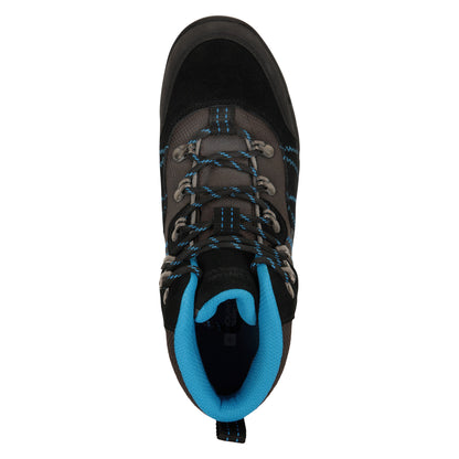 Blue - Side - Mountain Warehouse Childrens-Kids Edinburgh Suede IsoGrip Waterproof Hiking Boots