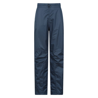 Navy - Front - Mountain Warehouse Womens-Ladies Spray Waterproof Over Trousers