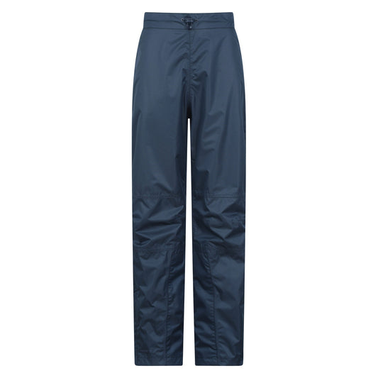 Navy - Front - Mountain Warehouse Womens-Ladies Spray Waterproof Over Trousers