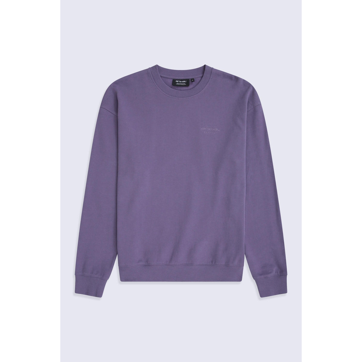 Purple - Front - Animal Mens Jonah Organic Sweatshirt