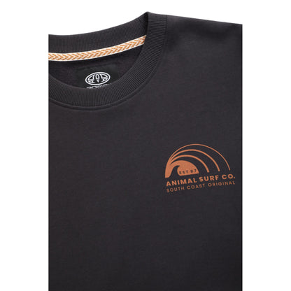 Grey - Side - Animal Mens Jonah Organic Sweatshirt