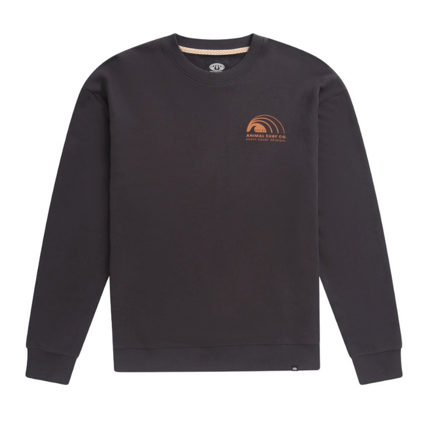 Grey - Front - Animal Mens Jonah Organic Sweatshirt