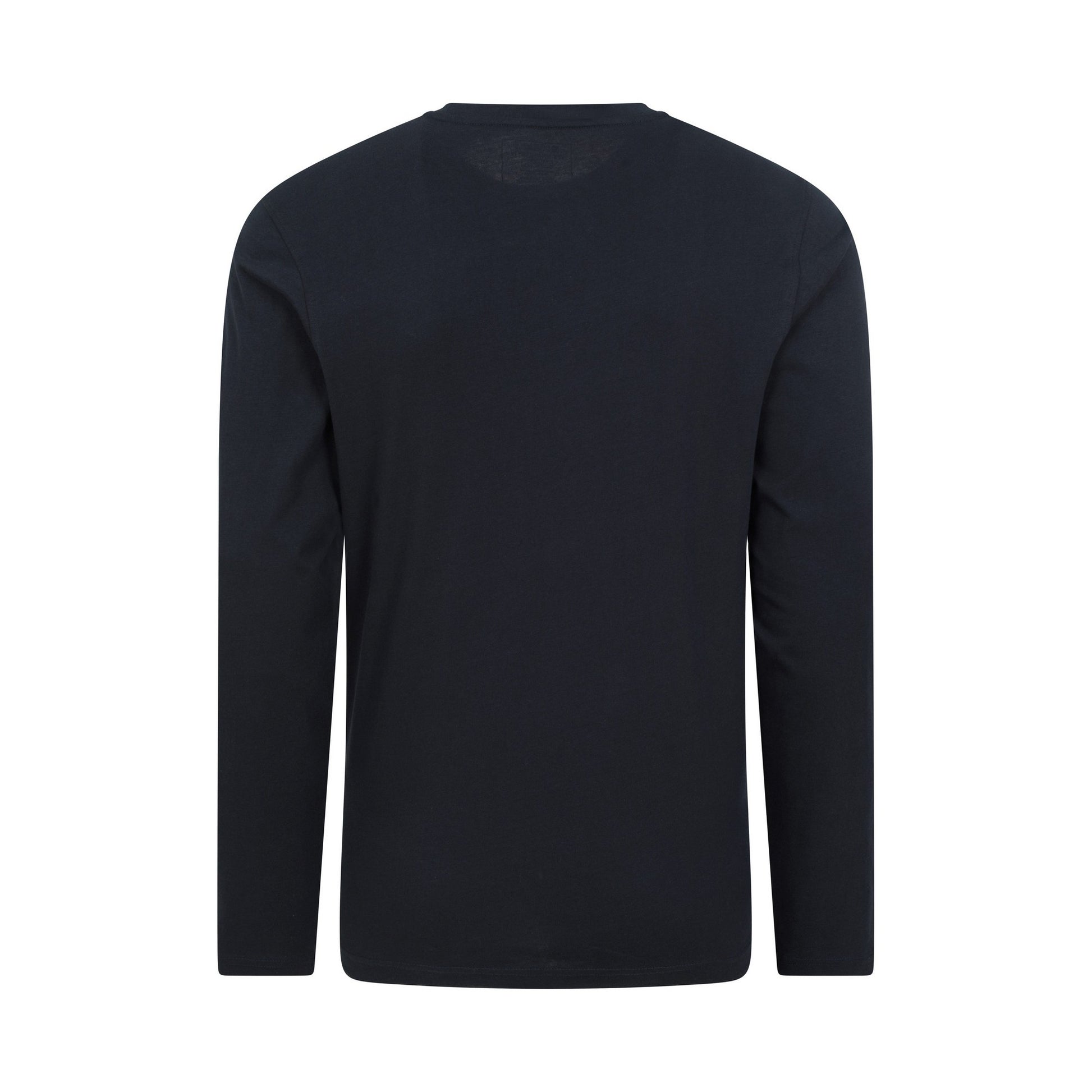 Navy - Back - Mountain Warehouse Mens Badge Organic Long-Sleeved Top
