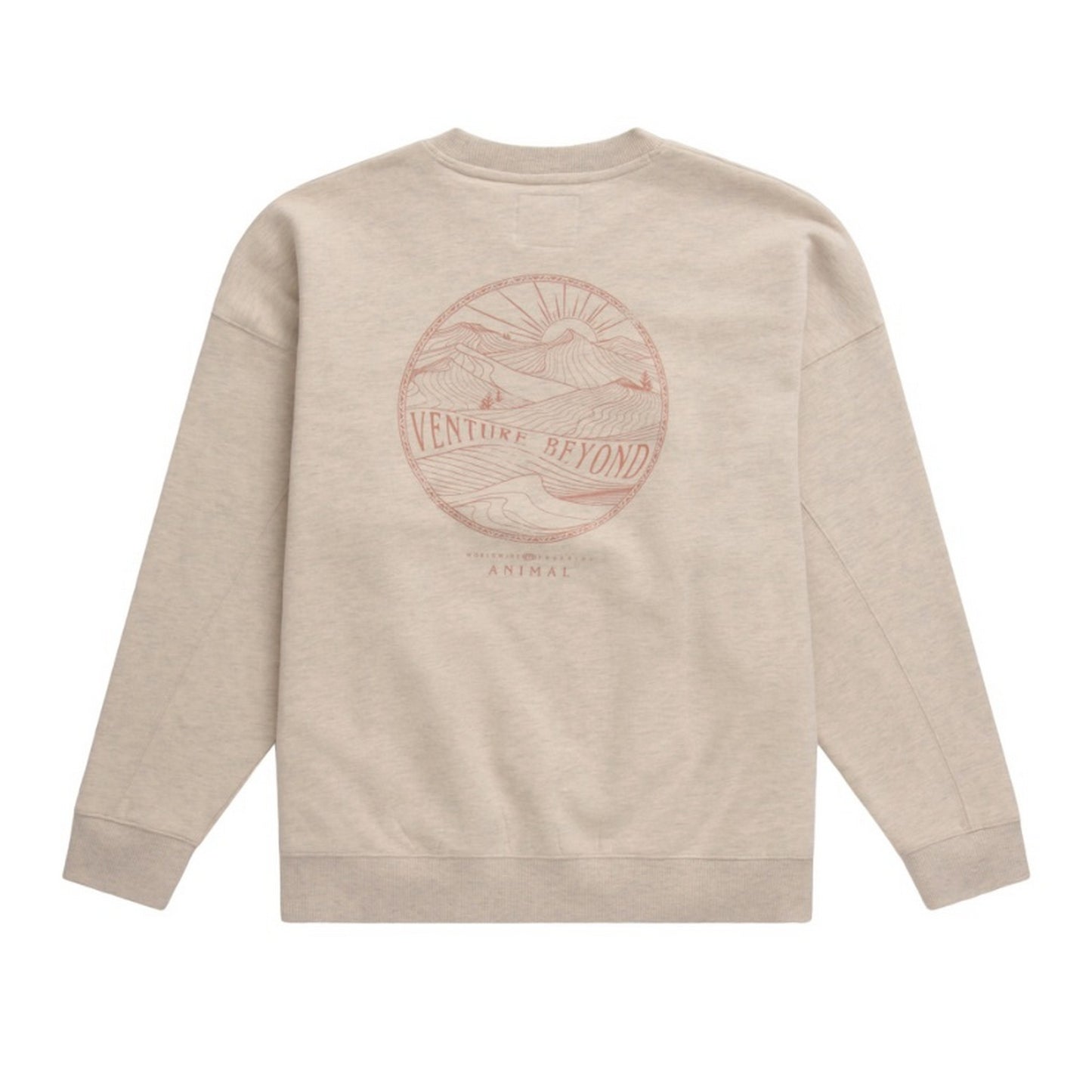 Light Beige - Back - Animal Womens-Ladies Dakota Organic Sweatshirt