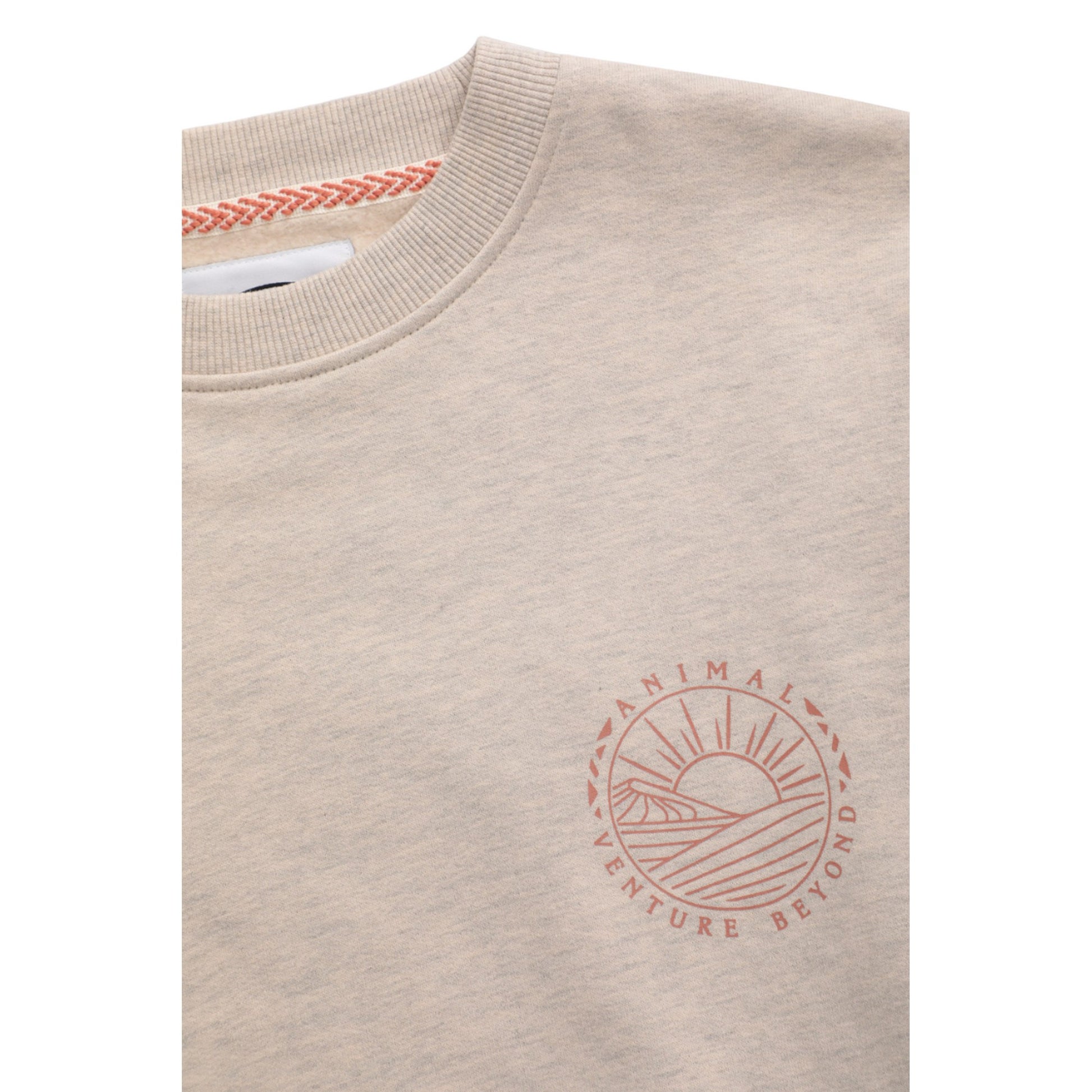 Light Beige - Side - Animal Womens-Ladies Dakota Organic Sweatshirt