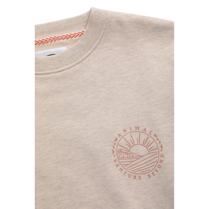 Light Beige - Side - Animal Womens-Ladies Dakota Organic Sweatshirt