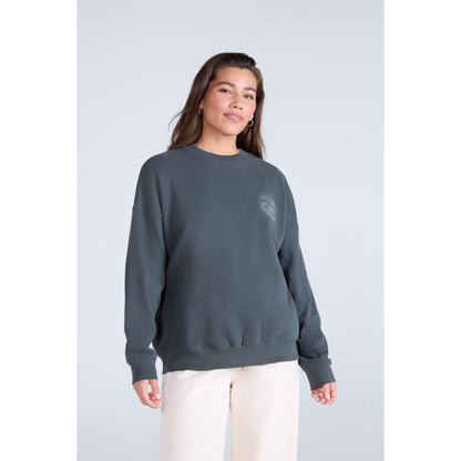 Dark Green - Front - Animal Womens-Ladies Dakota Organic Sweatshirt