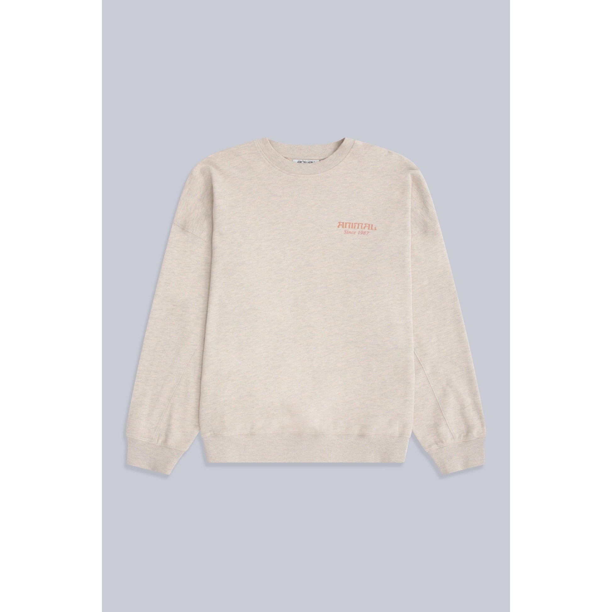 Dark Beige - Front - Animal Womens-Ladies Dakota Organic Sweatshirt