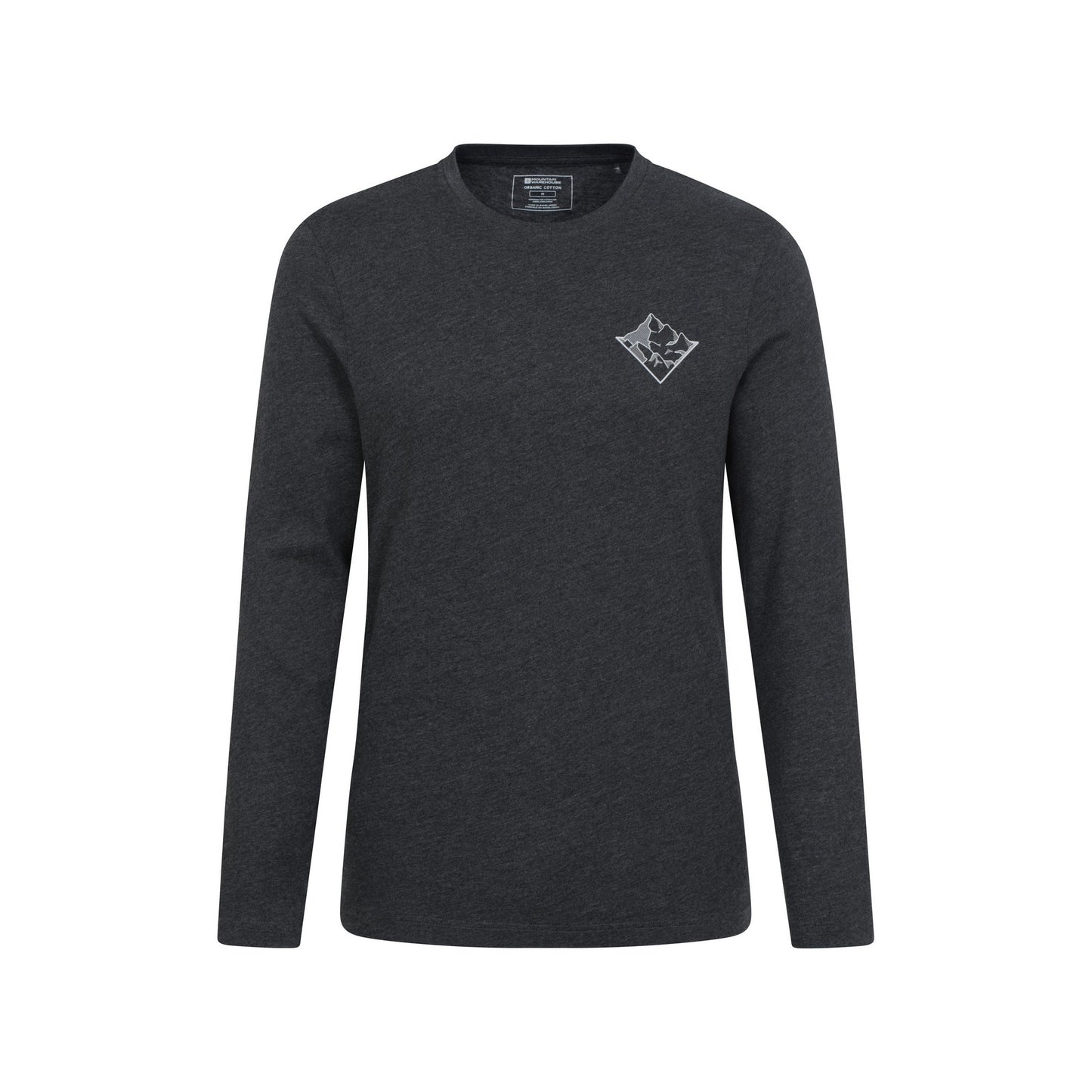 Dark Grey - Front - Mountain Warehouse Mens Mountain View T-Shirt