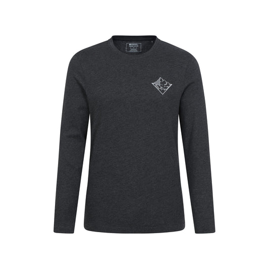 Dark Grey - Front - Mountain Warehouse Mens Mountain View T-Shirt