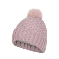 Lilac - Side - Mountain Warehouse Womens-Ladies Lisbon Pom Pom Borg Lined Beanie