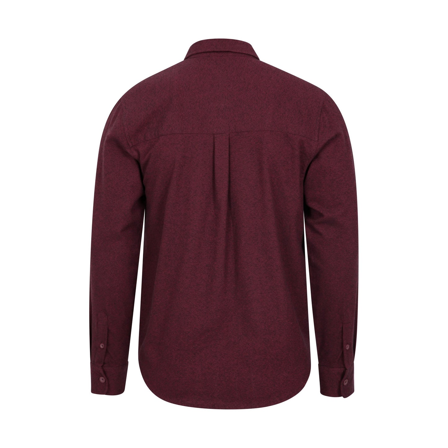 Dark Burgundy - Back - Mountain Warehouse Mens Trace Flannel Long-Sleeved Shirt