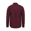 Dark Burgundy - Back - Mountain Warehouse Mens Trace Flannel Long-Sleeved Shirt