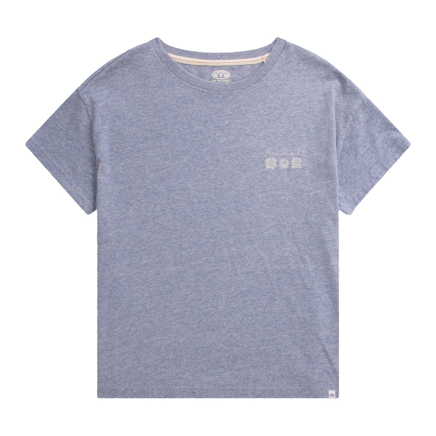 Navy - Front - Animal Womens-Ladies Phoenix Organic T-Shirt