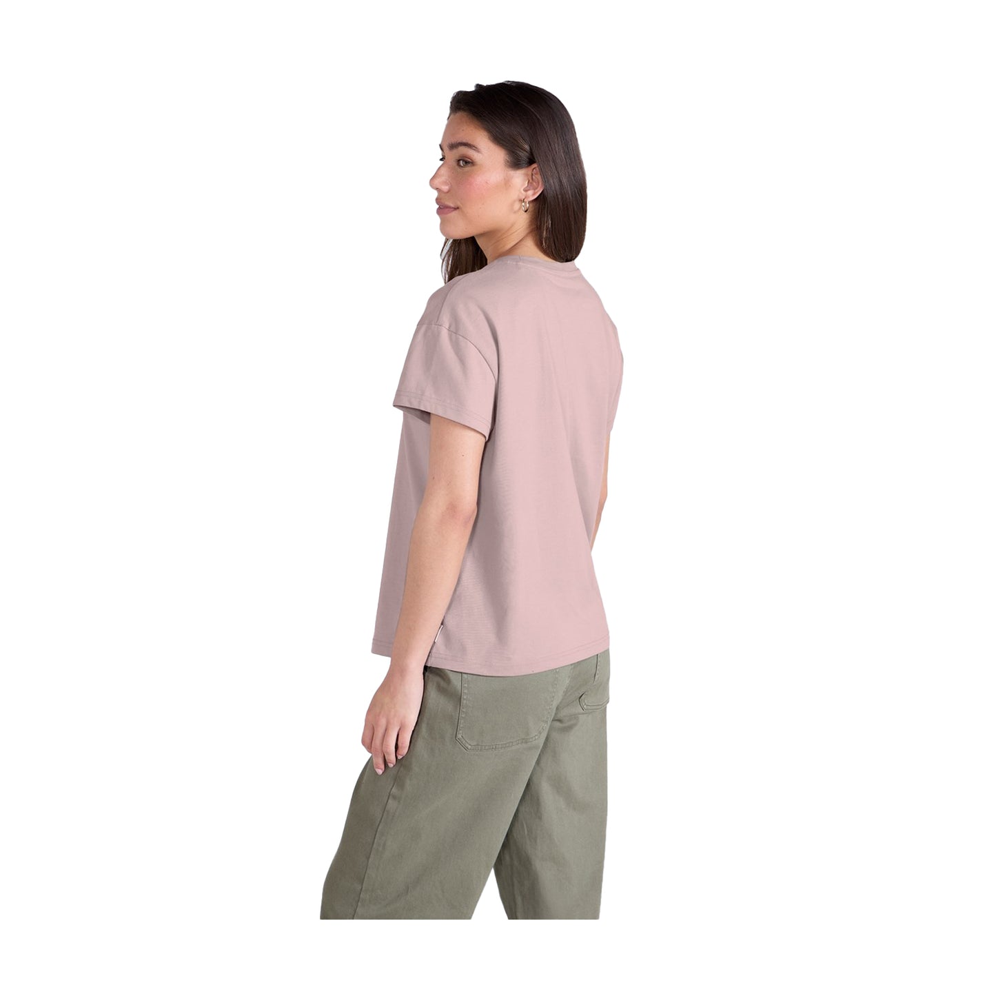 Taupe - Back - Animal Womens-Ladies Phoenix Organic T-Shirt