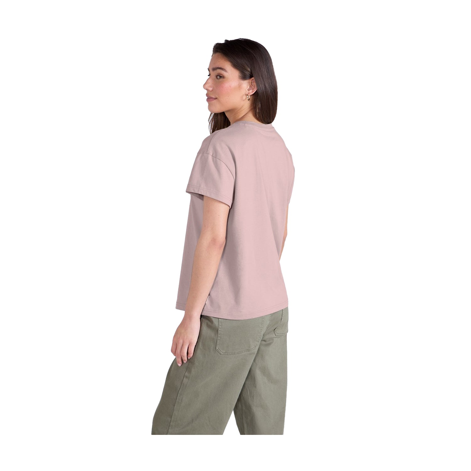 Taupe - Back - Animal Womens-Ladies Phoenix Organic T-Shirt