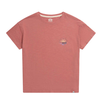 Dark Pink - Front - Animal Womens-Ladies Phoenix Organic T-Shirt