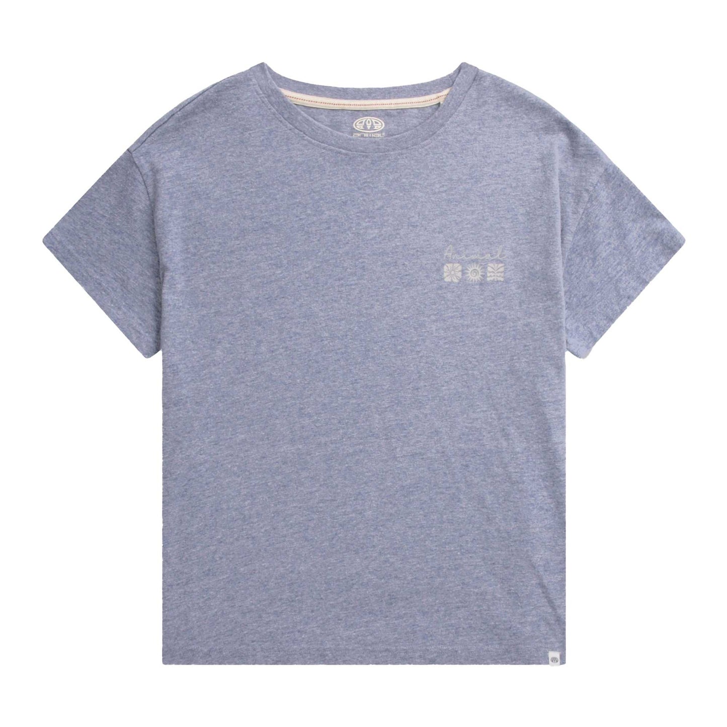 Navy - Lifestyle - Animal Womens-Ladies Phoenix Organic T-Shirt