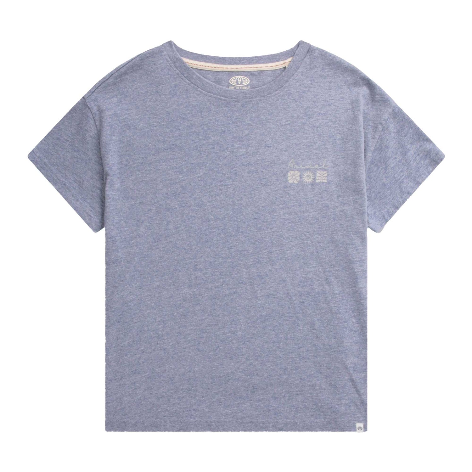 Navy - Lifestyle - Animal Womens-Ladies Phoenix Organic T-Shirt