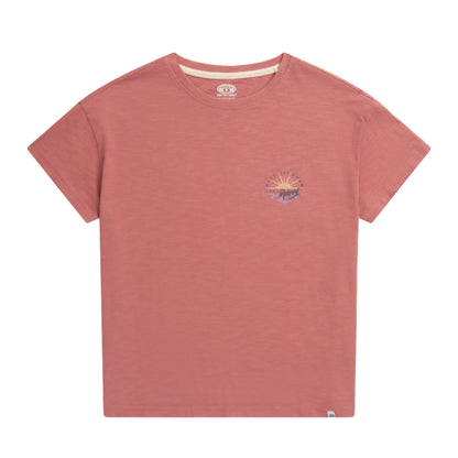 Dark Pink - Front - Animal Womens-Ladies Phoenix Organic T-Shirt