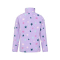 Lilac - Back - Mountain Warehouse Childrens-Kids Endeavour Stars Half Zip Fleece Top
