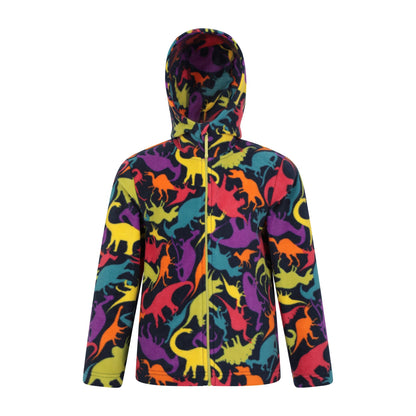 Dark Blue - Front - Mountain Warehouse Childrens-Kids Pursuit II Dinosaurs Hoodie