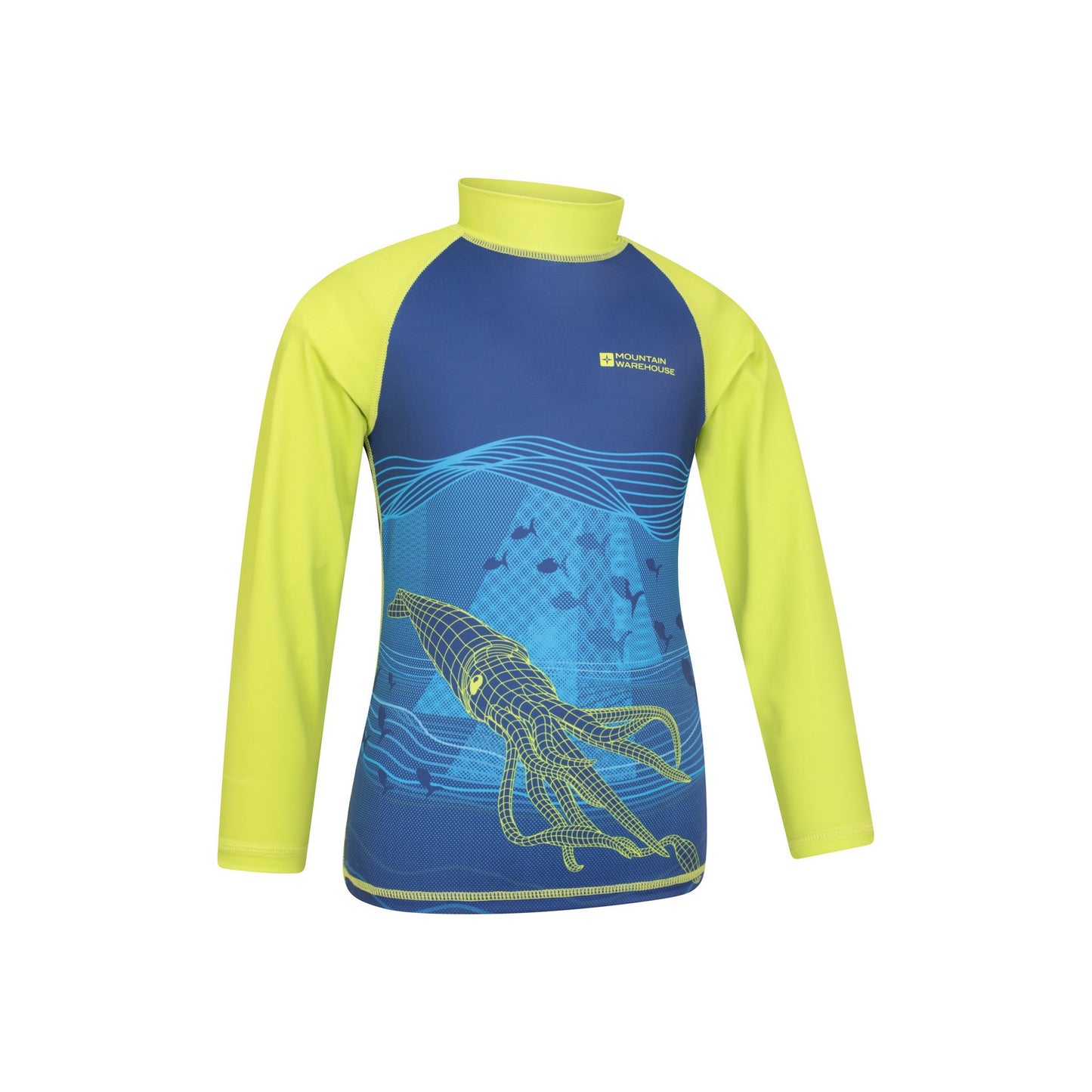 Blue - Lifestyle - Mountain Warehouse Childrens-Kids Squid Long-Sleeved Rash Guard